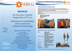 Brochure ROTOCAV Hydrodynamic cavitator
