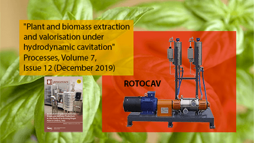 Extraction of polyphenols from basil using water with ROTOCAV cavitator